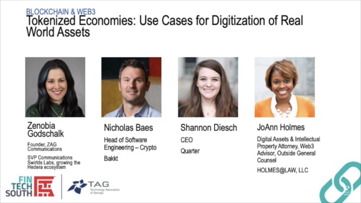 DanyEid_'s tweet photo. 2/  Esteemed panelists include:
@Sandeepk0119, Dir BFS DLT Solutions @innovasolutions, JoAnn Holmes, IP attorney @HolmesAtLaw, Nicholas Baes, Head Soft Eng-Crypto @Bakkt, @gdkush CEO @h2dxch, @frankhinek, platform leader @TBD54566975, Glen Sarvady, Managing Principal @154Advisors https://t.co/tLzHIOUZxR