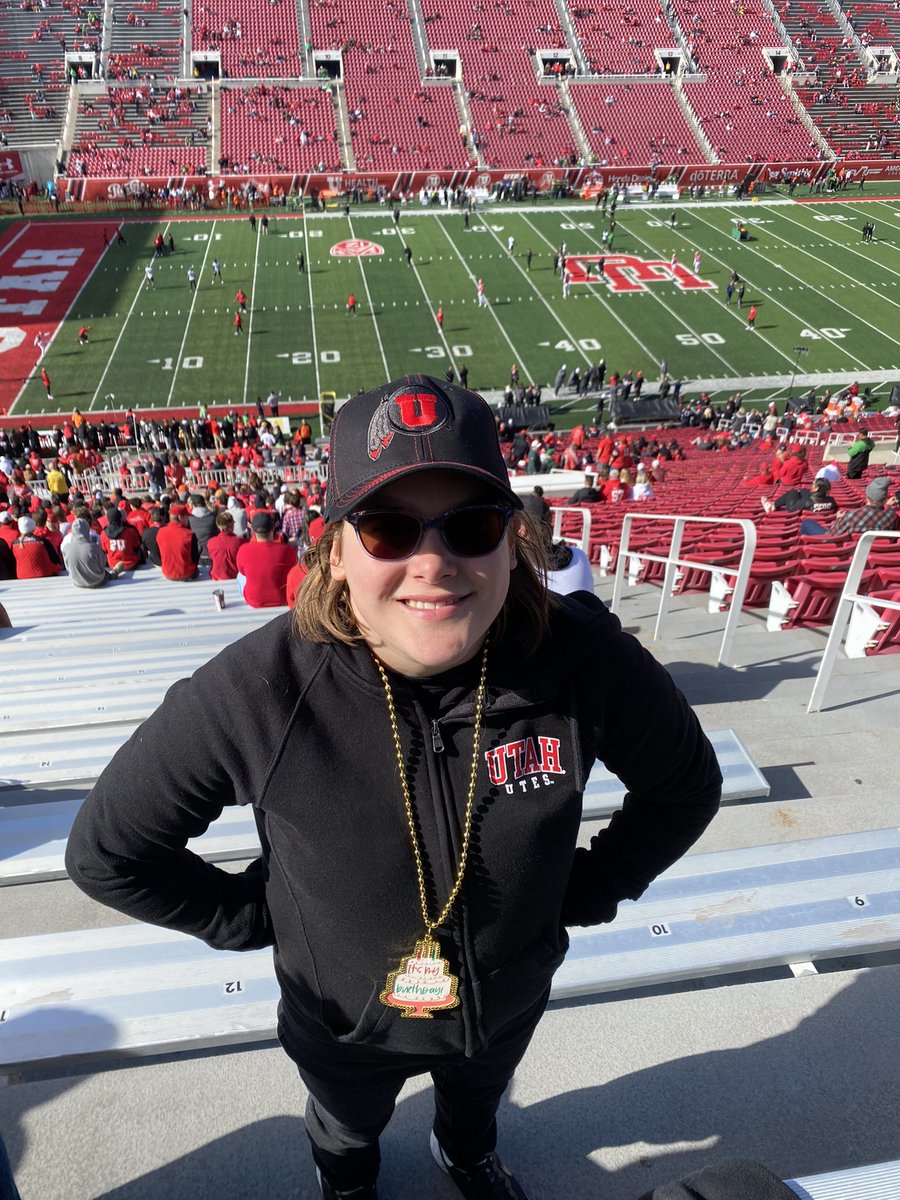 Ready to celebrate my birthday with a win. Go Utes! #utesgameday