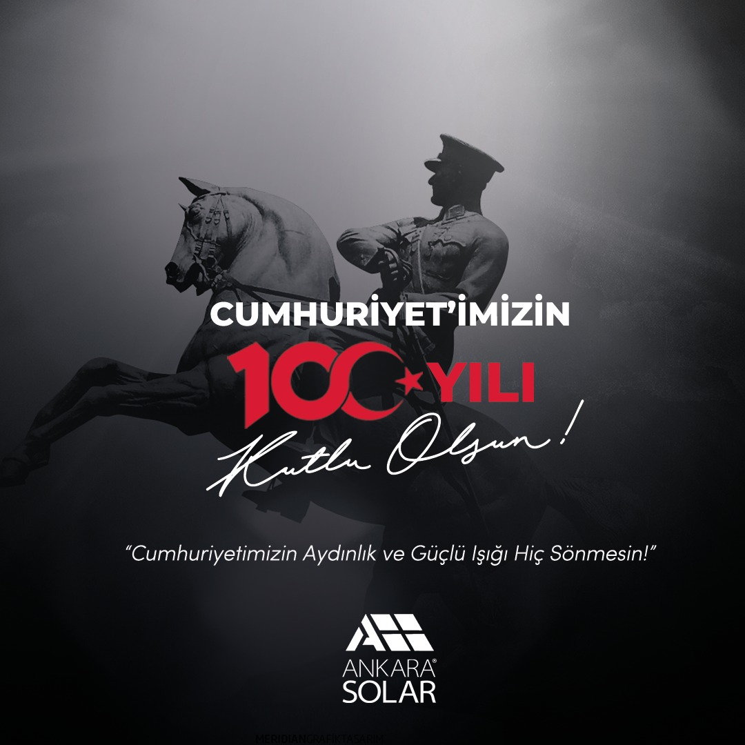 Cumhuriyet’imizin 100.Yılı Kutlu Olsun…

Cumhuriyet’imizin kurucusu Gazi Mustafa Kemal ATATÜRK’ü, silah arkadaşlarını, aziz şehitlerimizi ve kahraman gazilerimizi, rahmet ve minnetle anıyoruz.

Ne Mutlu Türküm Diyene!

29 Ekim Cumhuriyet Bayramımız kutlu olsun.

#cumhuriyet