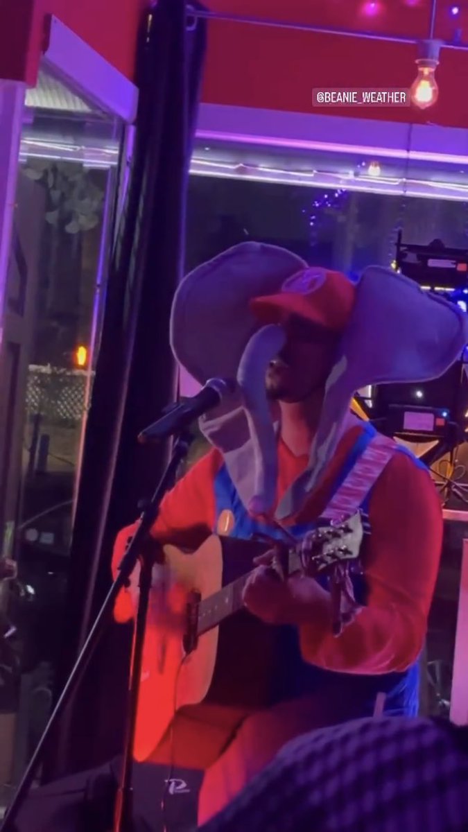 Elephant Mario pulls up to your party and starts playing an acoustic guitar… whatcha doing?