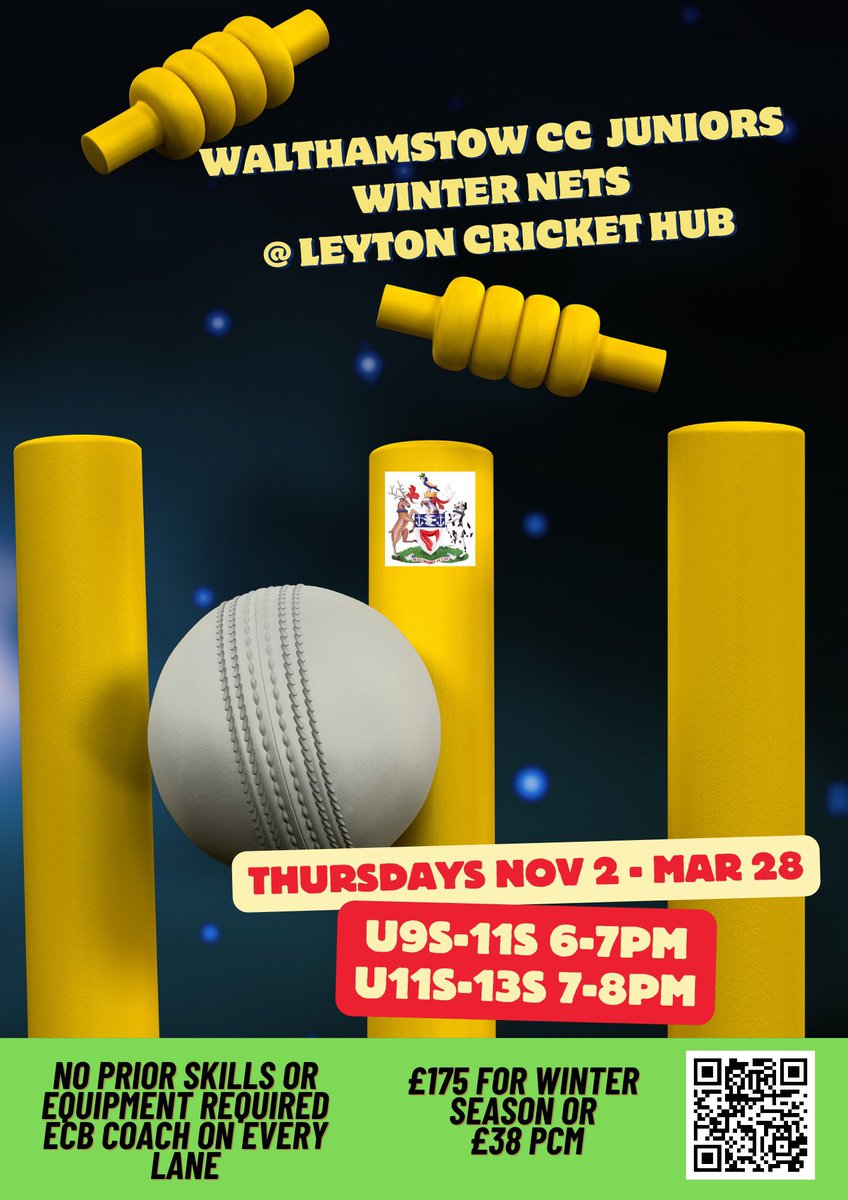 Junior Winter Nets are go! 

Details in the flyer. #juniorcricket #lovecricket