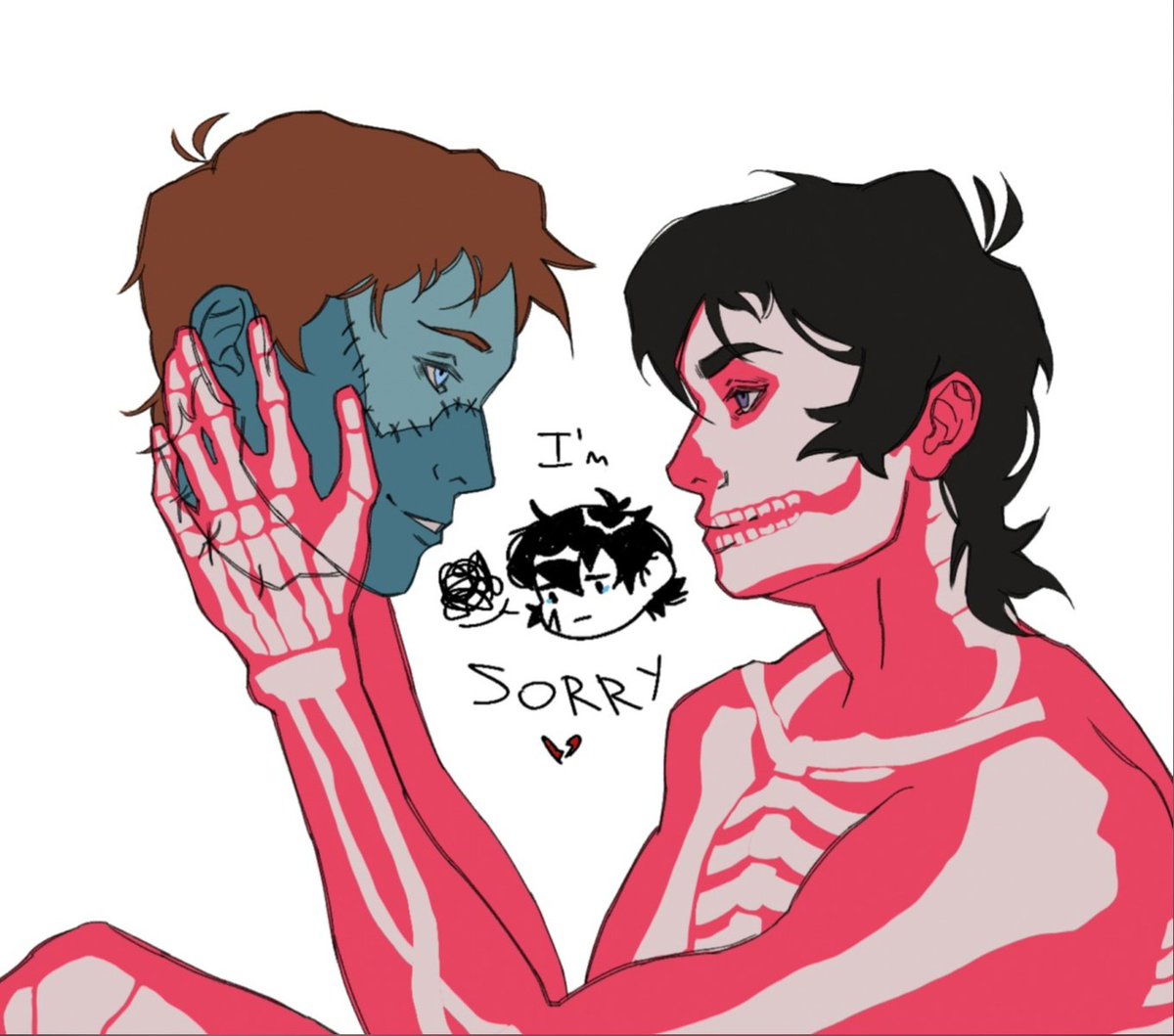 Hi, guys. Because of feeling mentally unstable, maybe I won't be able to finish this Halloween klance art that you've been waiting. I'm very sorry about this and I would like to know if any of you still want to see it after the 31th of October or should I leave it till next year