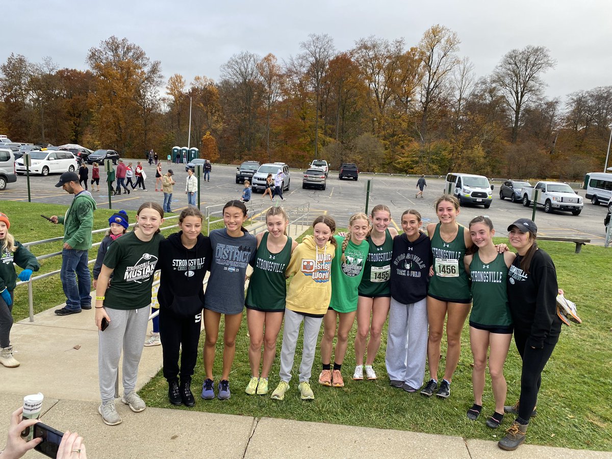 mr_magyar's tweet photo. Ticket is punched to Columbus! Super proud of this kiddo! Great job Lady Strongsville XC Team and coach!!!! What a great season! https://t.co/3pOp84WcT8