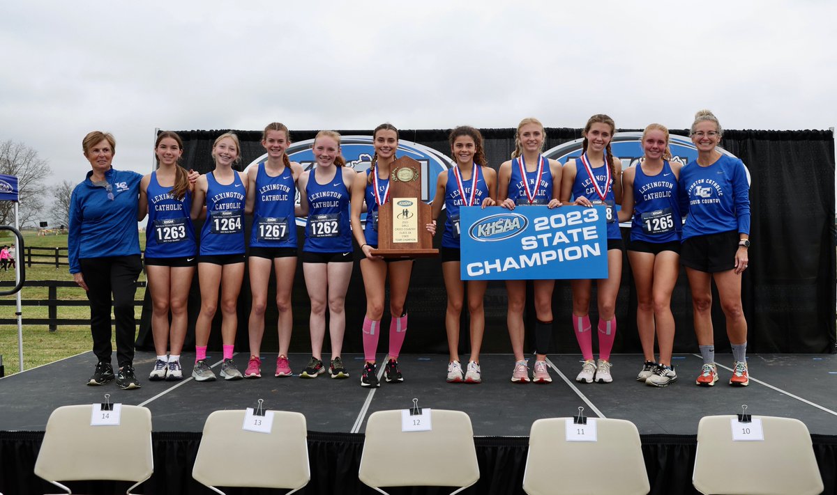 Congratulations to our 2023 Girls’ Cross Country Class 2A State Championship presented by UK HealthCare STATE CHAMPION, LEXINGTON CATHOLIC
#khsxc <a href="/kytrackxc/">KYtrackXC.com</a>