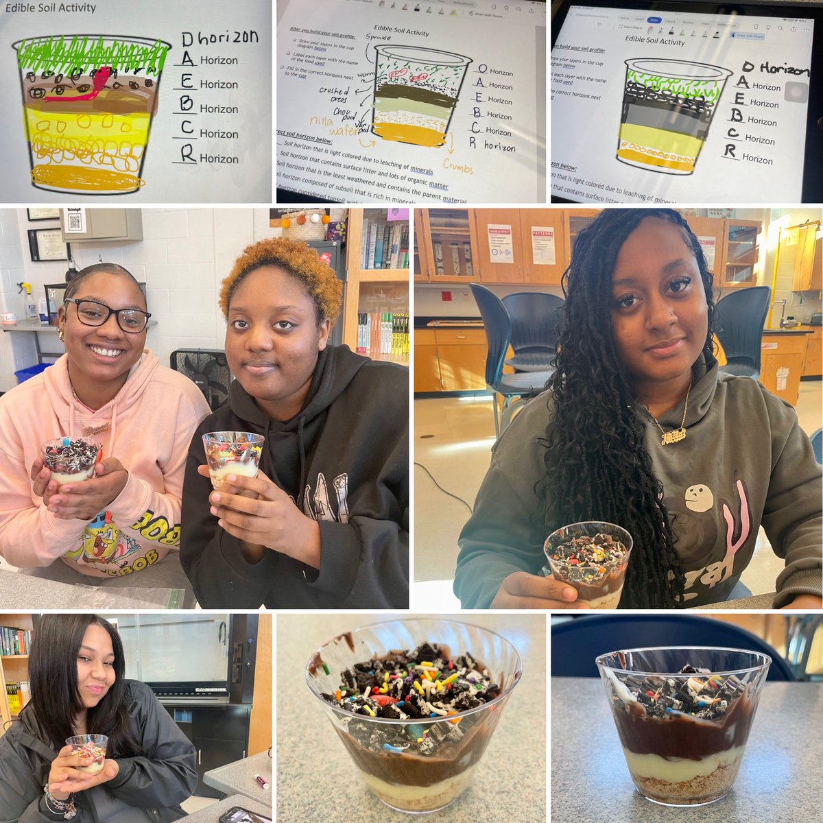 PHS Soil Scientists expanding their knowledge of soil by making “Edible Soil Horizons” <a href="/PHSWarriors1957/">PHS Warriors</a>