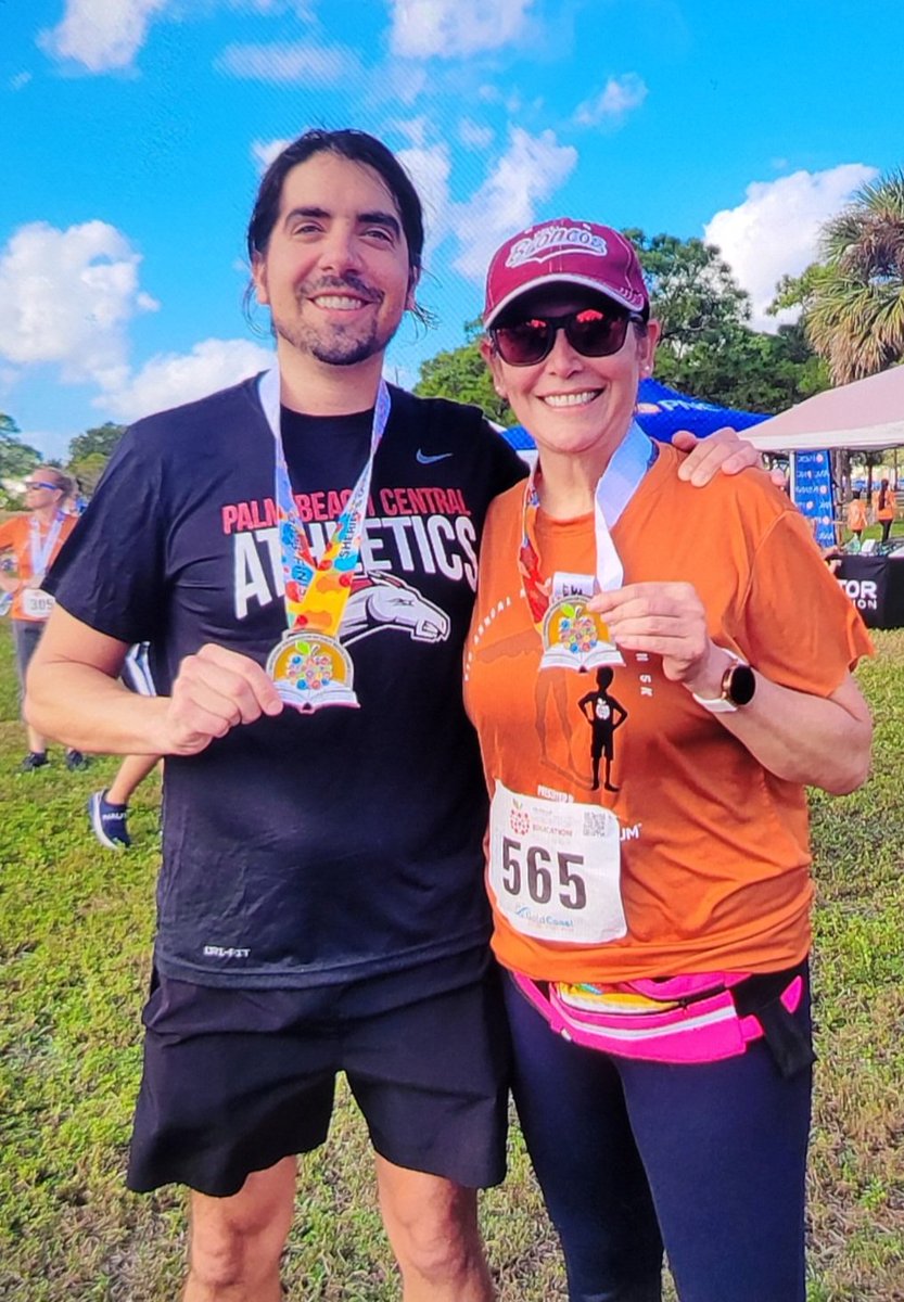 🏃🏽‍♀️🏫Crossed the finish line at Heroes for Education 5K!!  What a great way to start the weekend.  Running to support a brighter future for our students and teachers. 🌞🌟 #EducationHeroes #5K #EducationMatters <a href="/EducationFdnPBC/">Education Foundation of Palm Beach County</a> <a href="/BroncosPBCHS/">Broncos_PBCHS</a> <a href="/PBCentralACE/">Palm Beach Central CHS ACE</a>