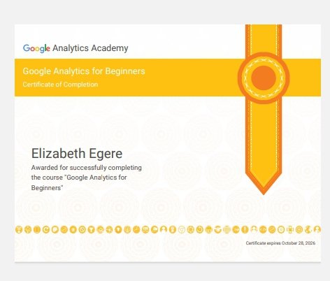 Egerelizzy's tweet image. completed and Certified for GOOGLE ANALYTICS COURSE courtesy SDN in partnership with SPITALLABS in the ongoing FREE DIGITAL MARKETING/CONTENT WRITING. It&apos;s a privilege to be part of this. THANK YOU!!
#Spitallabs
#Stakeholdersdemocraticnetwork
#Europeanunion
