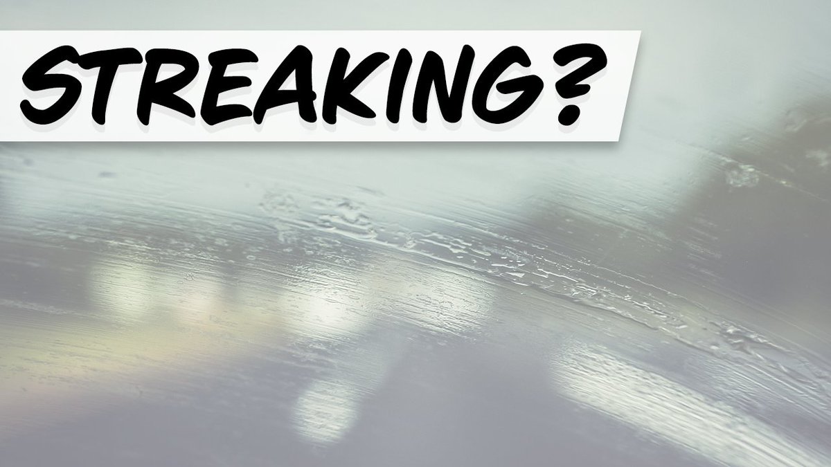 If your windshield has streaks on it then you might need some new wipers.