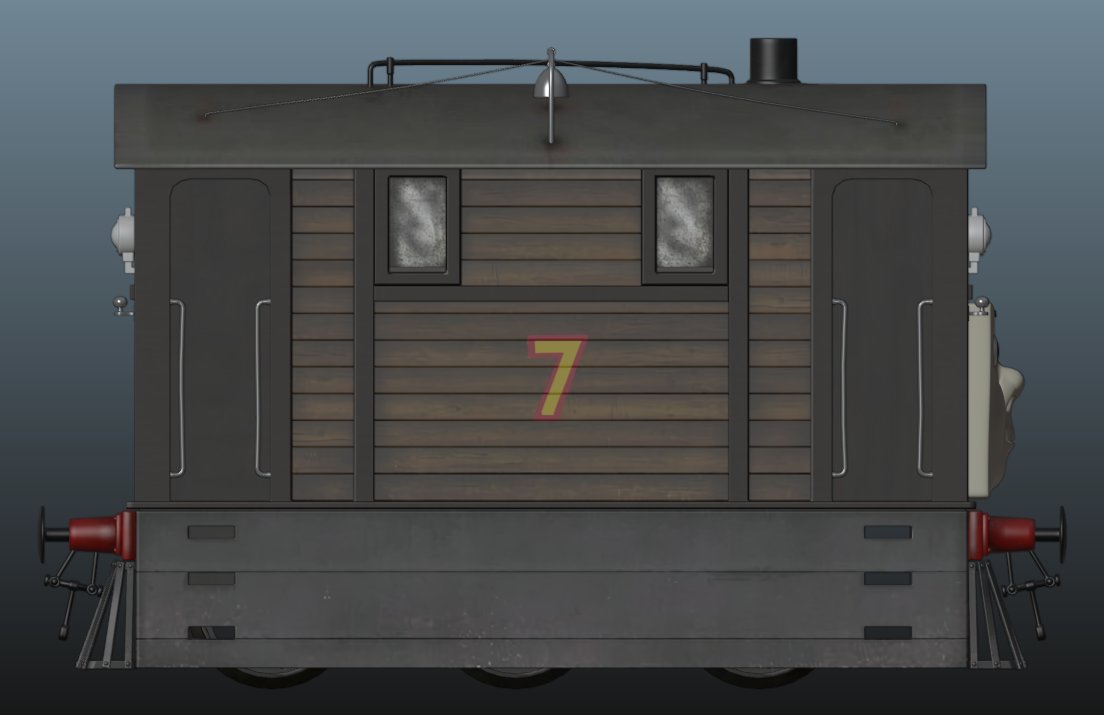 I've just realized, I have never seen CGI Toby Orthographics

So here are some (Top and bottom in comments.)