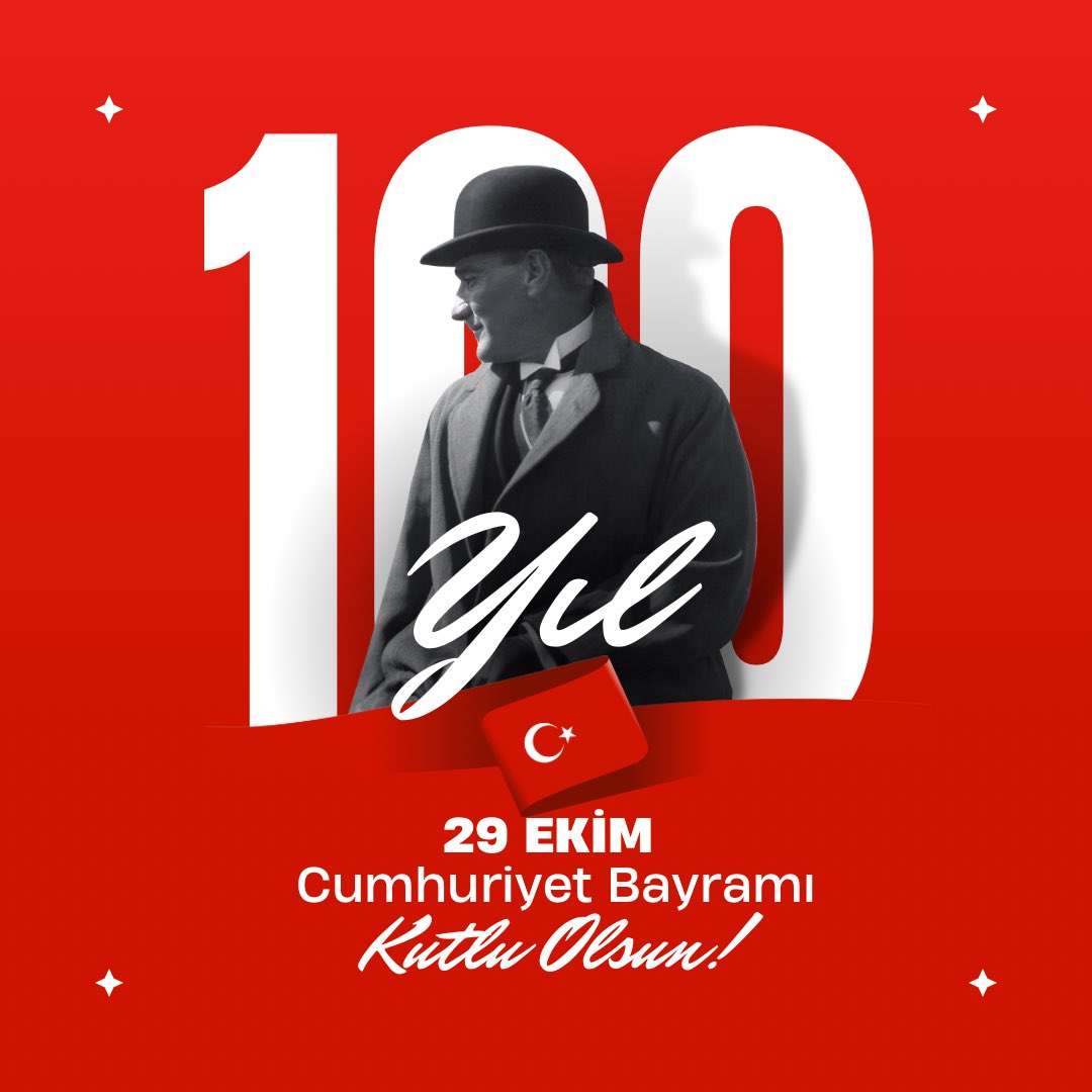 Türkiye Cumhuriyeti’nin 100. yıl dönümünde, geçmişten aldığımız güçle geleceğe umutla bakıyoruz. Eğitim ve adalet prensiplerini yücelterek, bu büyük mirası gelecek nesillere taşımak için çalışacağız.  Birlikte daha da güçleniyoruz! 🇹🇷 #Cumhuriyet #cezaevi #infazvekoruma