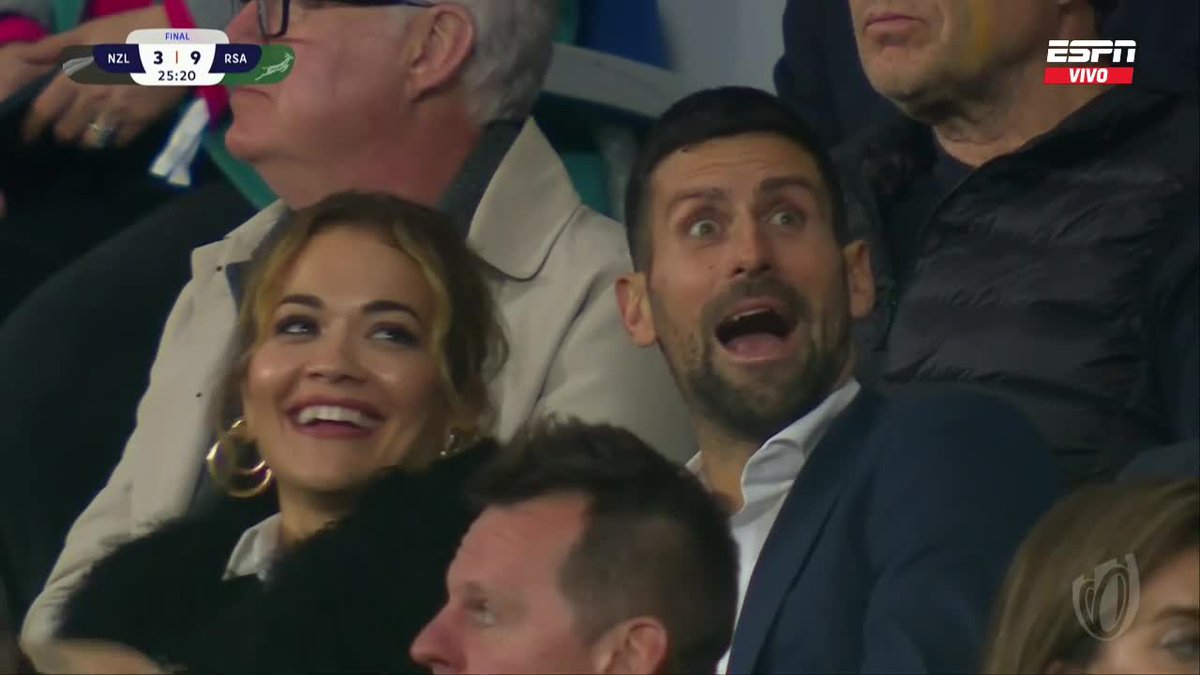 ¡Te vimos, Nole! 👀

Djokovic está presente en el mítico Stade de France con motivo de la final del Mundial de Rugby. 🏉

#RWCxESPNenStarPlus