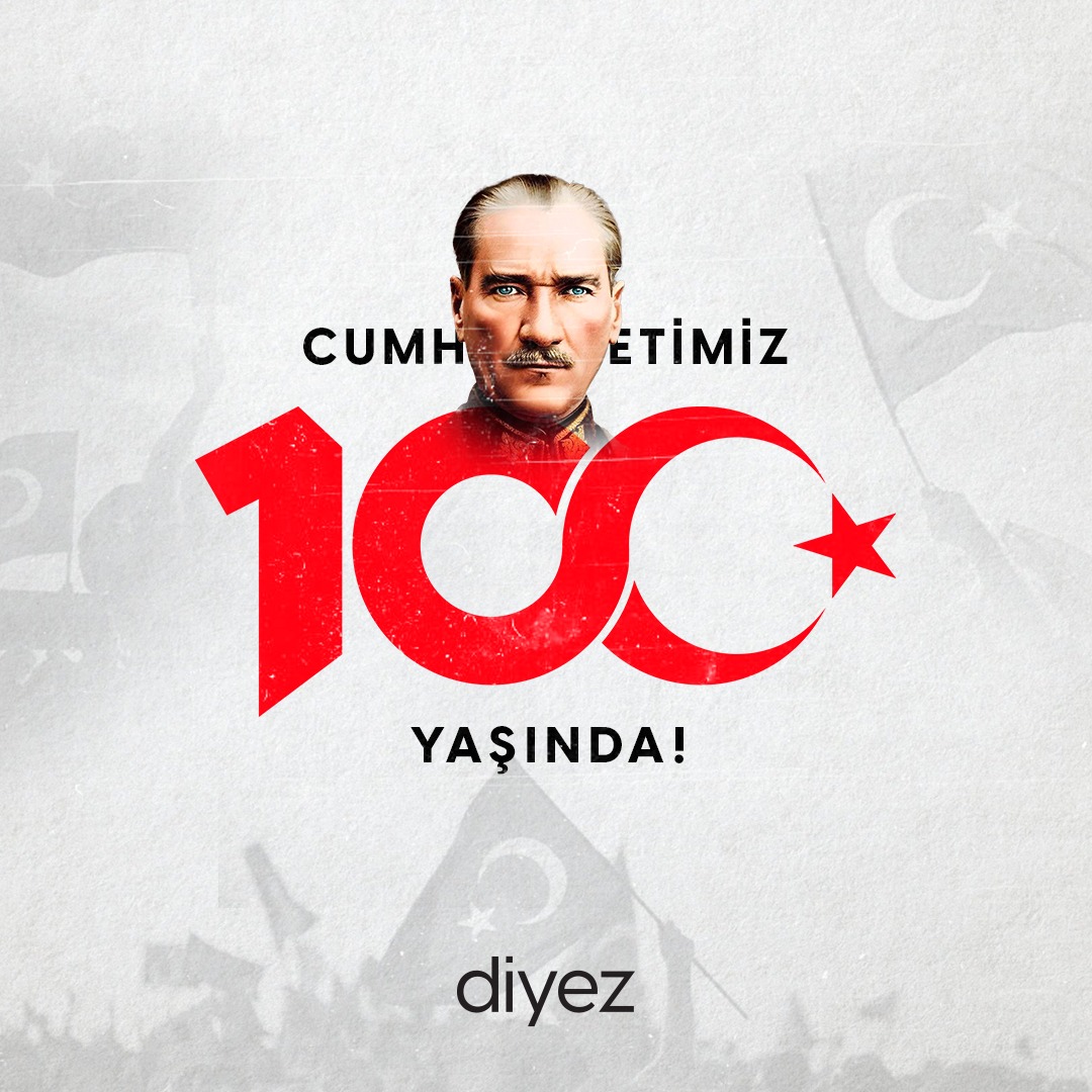 Cumhuriyetimizin 100.yılı kutlu olsun.

#CumhuriyetBayramı