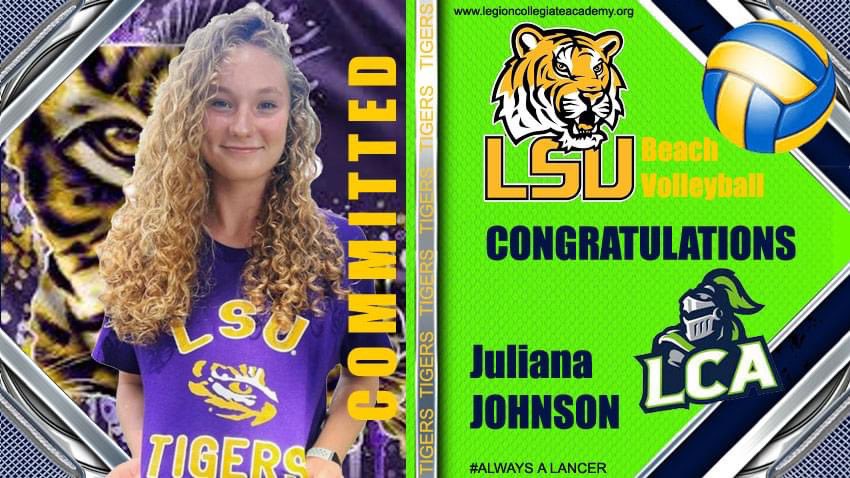 LegionLancersVB's tweet photo. Congratulations Jules!! https://t.co/iKnmTv3DCC
