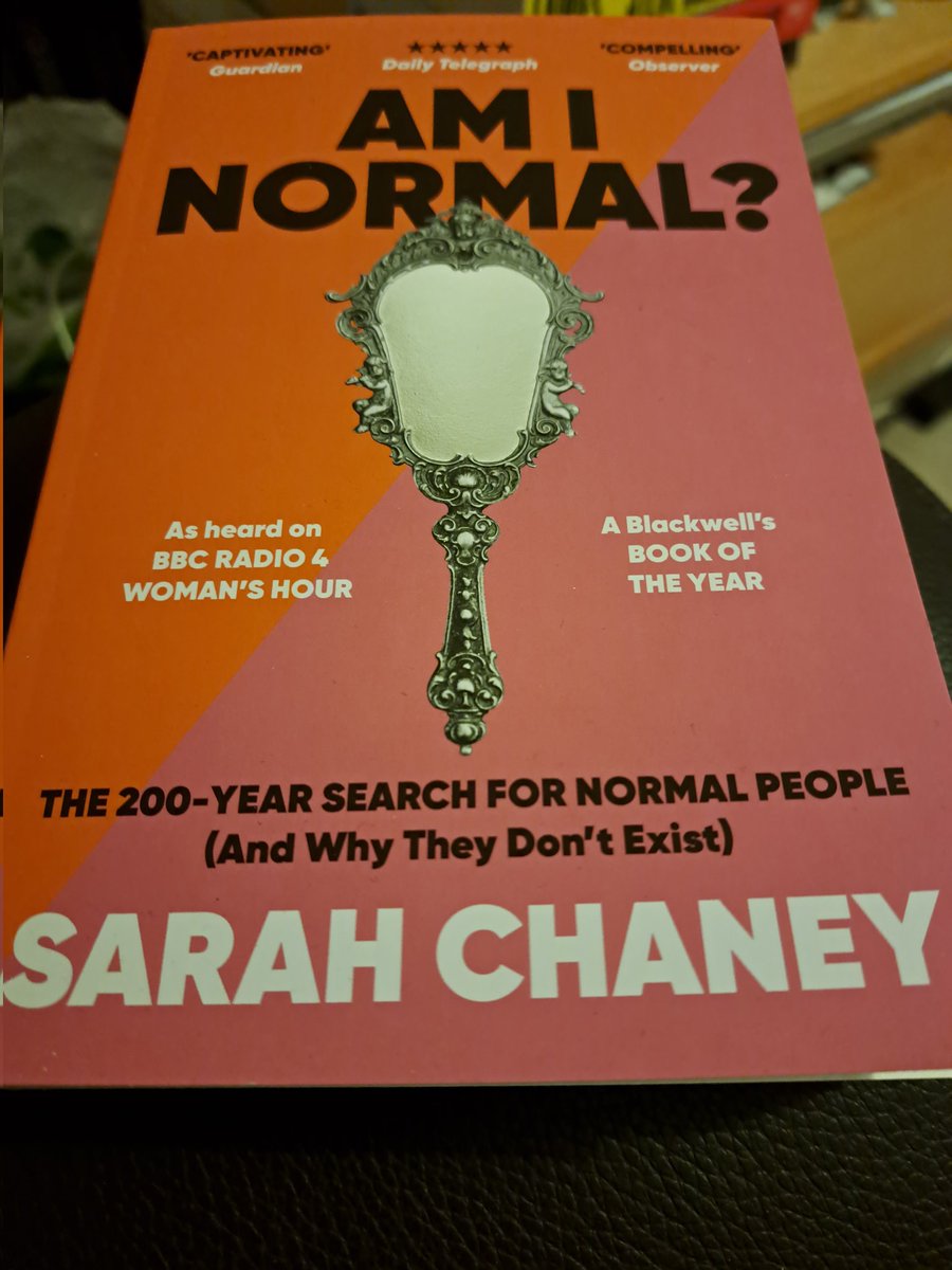 em_nightreader's tweet photo. It's a definite 'No' to that question !

#AmINormal by Sarah Chaney is my next read 

Looks at the' 200 year search for normal people and why they don't exist'

#BookTwitter #Books #NonFiction #WhatsNormal? https://t.co/3NMtdaowcd
