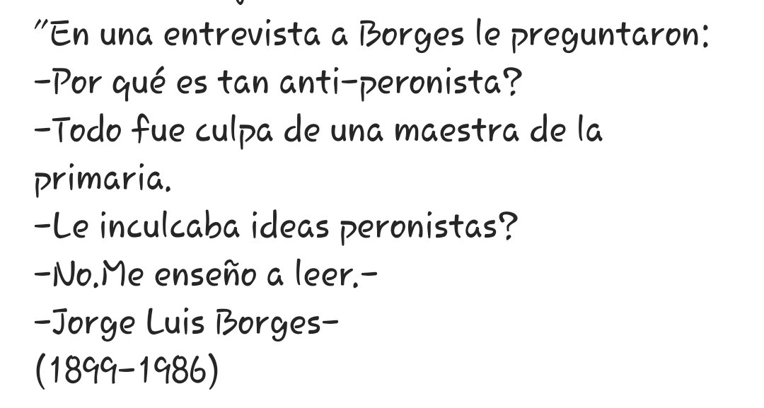 Cece_mi_nombre's tweet image. #Borges 
#Peronisno