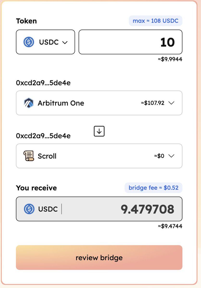 InkviEth's tweet photo. @rhinofi @Galxe @Scroll_ZKP @rhinofi why am I still being charged the bridge fee when your post states the opposite? https://t.co/8KnfXoxRzD