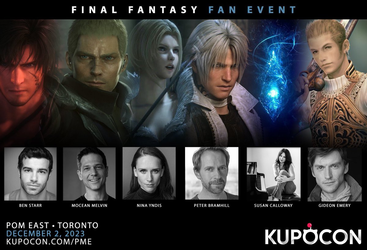 KupoConEN's tweet photo. It’s almost time for the largest KupoCon ever hosted in North America. https://t.co/J8isqPeVYV

Some tickets have been restocked! 

Special guests: @The_Ben_Starr, @MoceanMelvin, @NinaYndis, @Bramhill, @SusanCalloway, @gideonemery. https://t.co/ZHZCchbpKo