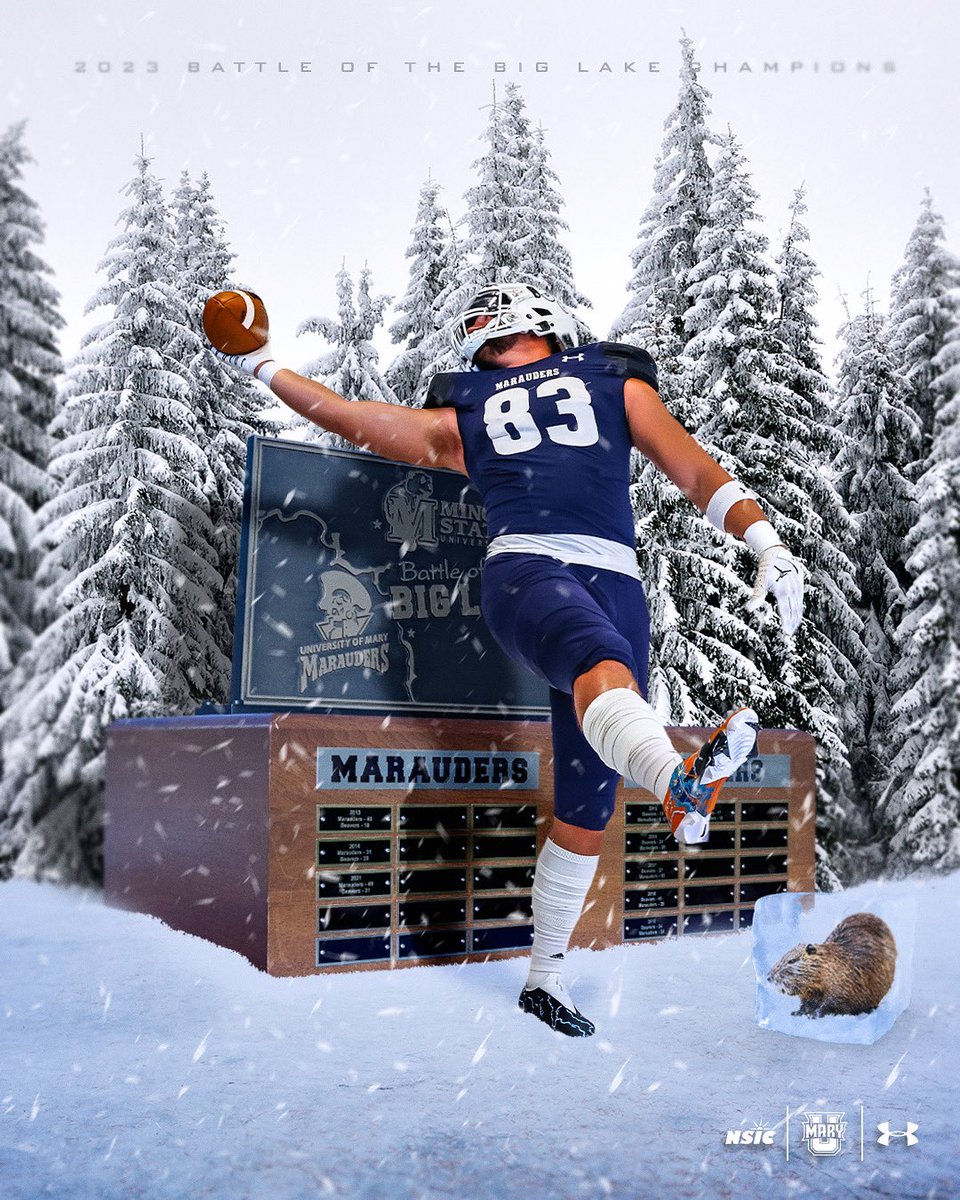 27-23, <a href="/UMaryFootball/">UMary Football</a> ! GoUMary.com for more! #lifeatmary