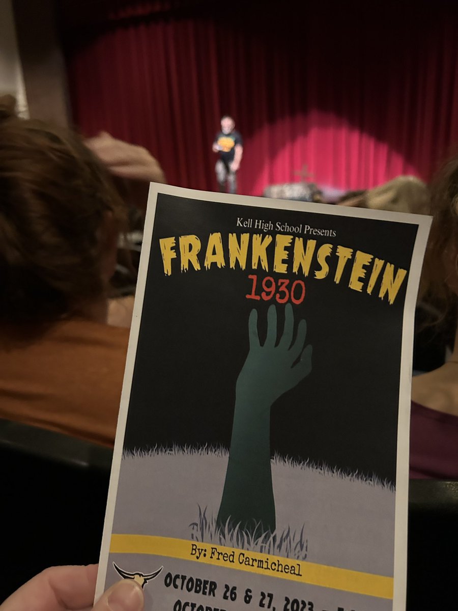 Congratulations to Mr. Hicks and the @KellHighSchool cast and crew of Frankenstein 1930! A fabulous production that’s perfect for the season. 🧟‍♂️@ALDCOBB1 @_KellPrincipal