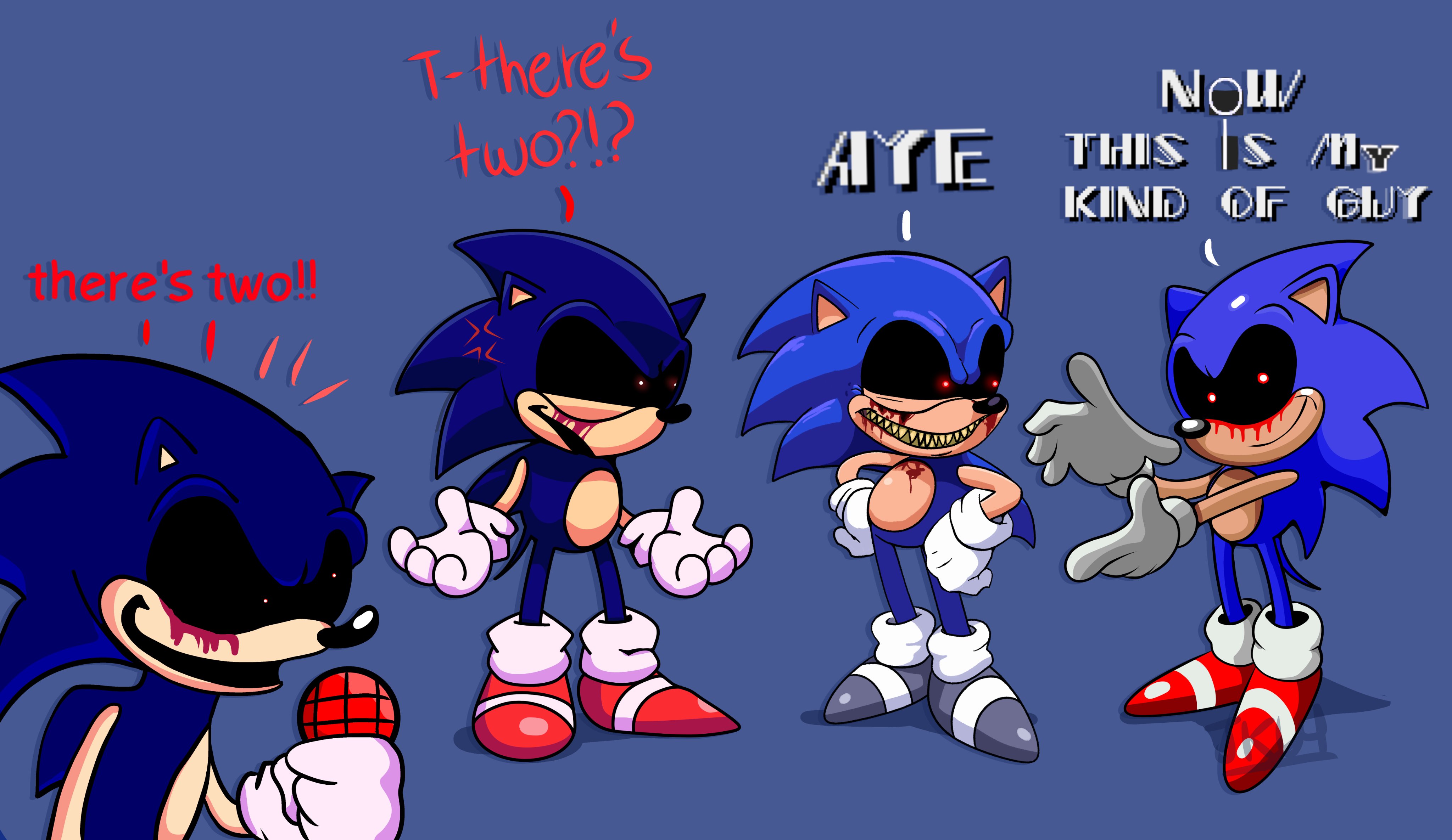 JayKay64 on X: Been a while since I've drawn these guys We got FNF sonic. exe, Xenophanes, 2011 X and OG. Sonic.EXE!!! #xenophanes #sonicexe  #fnfsonicexe #2011x #sonicexecommunity #execommunity #EXE   / X