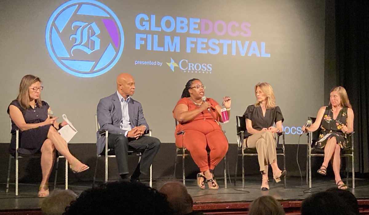 NickPaleologos's tweet image. Kudos to #GlobeDocsFF for bringing Stephanie Kelton &amp;amp; Director Maren Poitrasvto MA!! Want a better, fairer, smarter country? Let’s get this gang in front of a crowd!! #FindingTheMoney. See the film. Educate your neighbors. And vote like our future depends on it. Because it does.