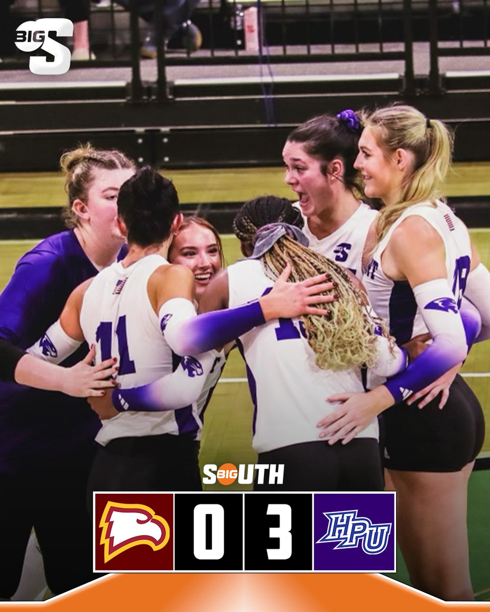 BigSouthSports's tweet photo. 11-0 in conference.
11 straight sweeps.

@HPUVB snaps the Winthrop win streak at 8!

#BigSouthVB https://t.co/8BPE20EQfW