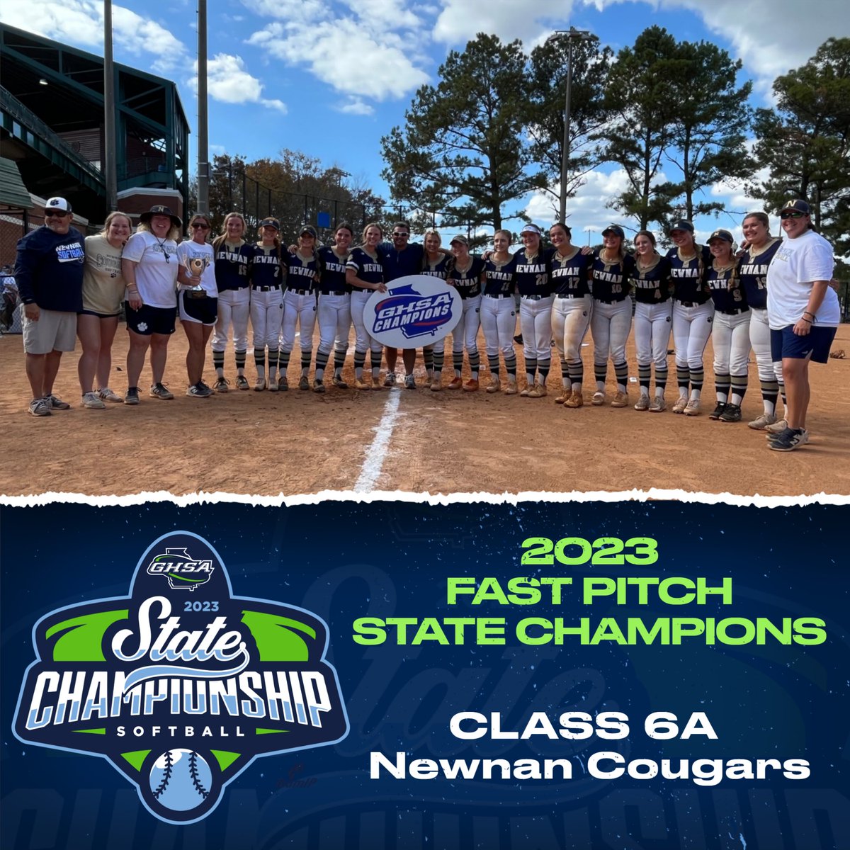 2023 State Fast Pitch Softball Championship
Class 6A Champions <a href="/NewnanSoftball/">Newnan High Softball</a> 
@WilsonSportingG @GCsports <a href="/MizunoFPitchNA/">Mizuno Fastpitch USA</a>