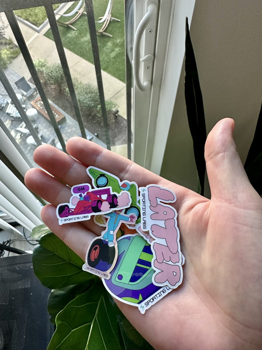 We got lots of stickers and tshirts for breakpoint 🏎️💨