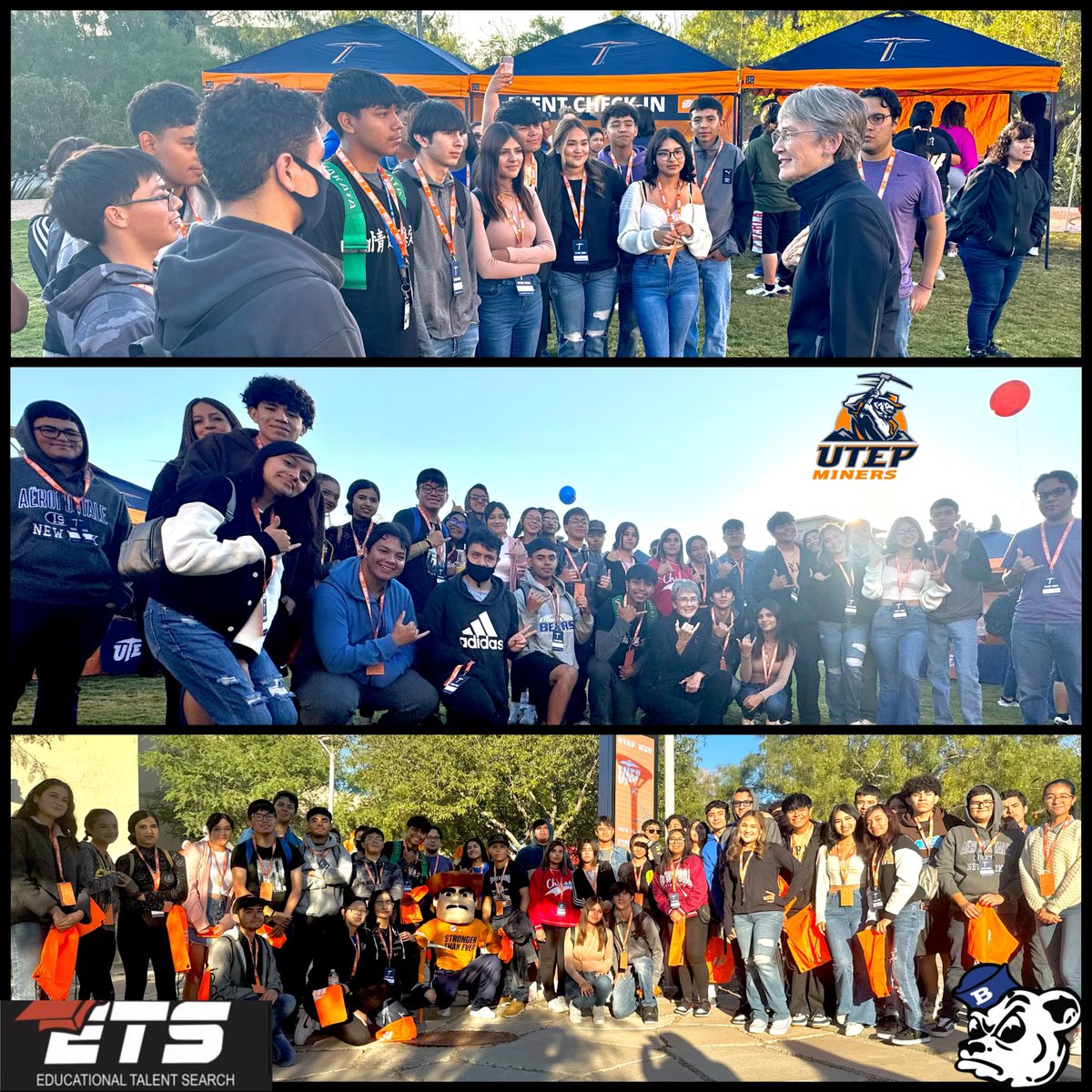 JesseHHdz's tweet photo. Bowie HS Seniors &amp; Juniors participated in UTEP’s Orange &amp; Blue Day! O&amp; B Day is UTEP's biggest open house event.  Students learned about majors and colleges they’re interested in and discovered what being a future miner holds. @ETS_UTEP @celestecjacquez #ItStartsWithUs https://t.co/yAADtQ4NZp