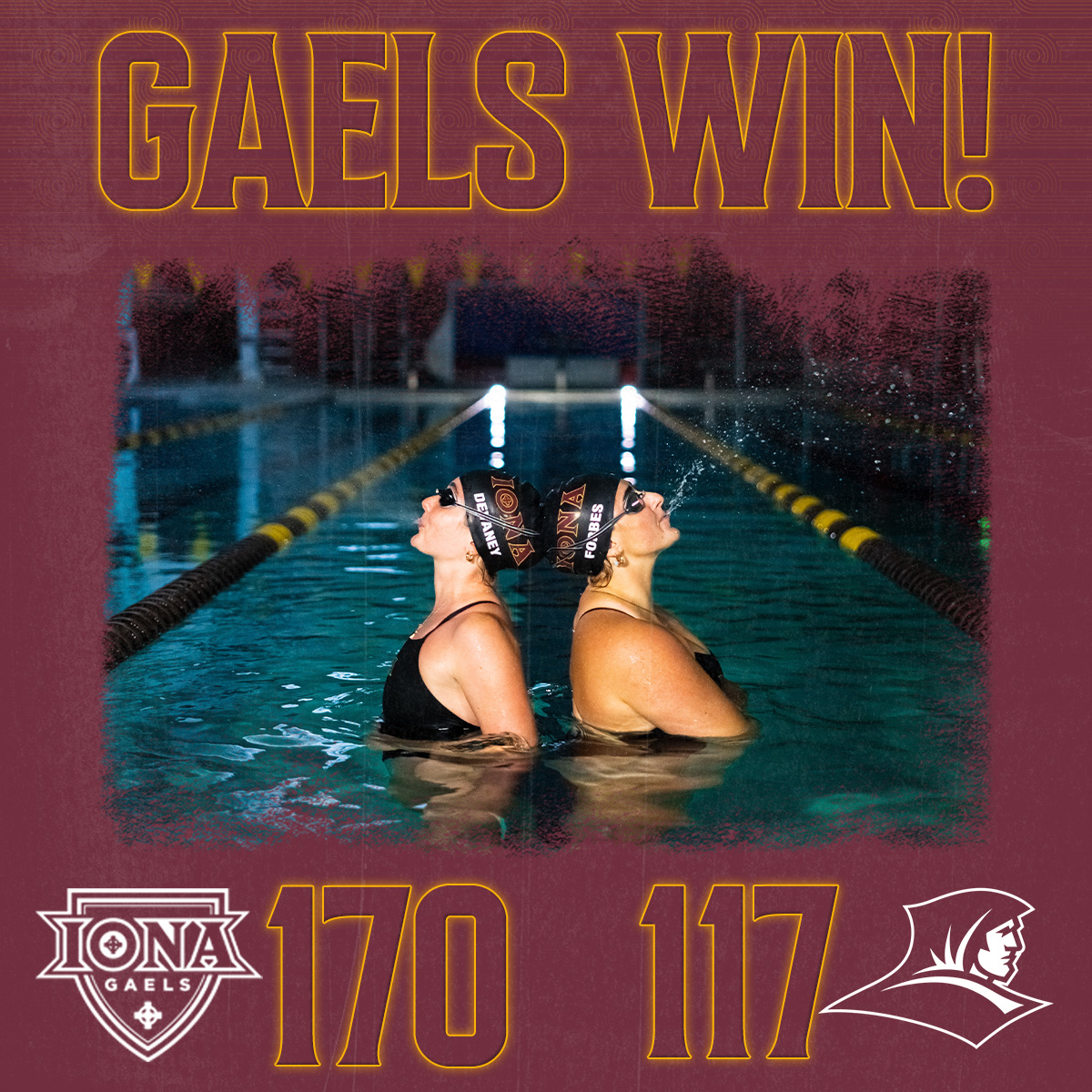 #GAELSWIN!!!

Both the Men & Women of @IonaSwimming take down Providence in Gaels last home meet of the Fall!

#GaelNation | #MAACSwim