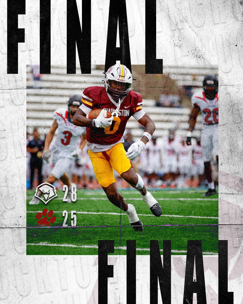 ucwv_athletics's tweet photo. 🏈 Final ;)
Charleston remains FIRST PLACE with the win over Frostburg State 🦅
#WingsUp https://t.co/XRsOuKXqii