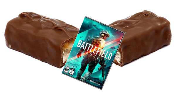 BattlefieldFax's tweet image. Parents, please check your kids candy this Halloween. I just found Battlefield 2042 in my son's candy bar. Be safe. #Battlefield #Battlefield2042