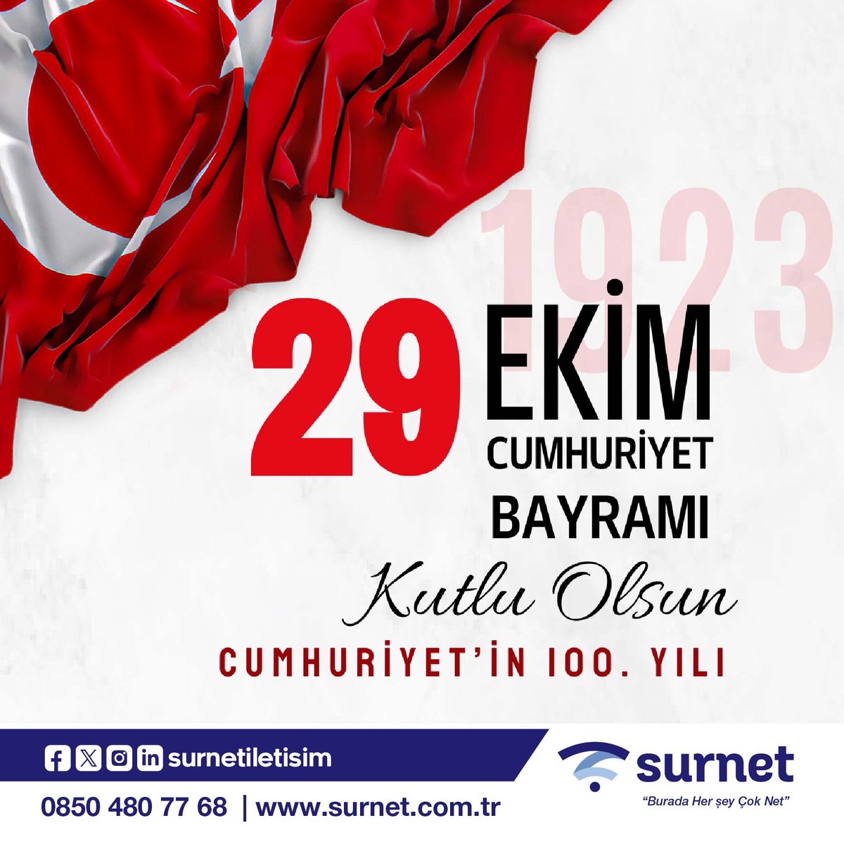 surnetiletisim's tweet photo. 29 Ekim Cumhuriyet Bayramı
Kutlu Olsun
#CumhuriyetBayramıKutluolsun
#diyarbakırinternet #Cumhuriyetimizin100YılıKutluOlsun #fiberinternethizmetleri #surnetfiber #surnet #Diyarbakir #CUMHURIYETİMİZ100Yaşında #diyarbakirfiberinternethizmetleri https://t.co/0asHQ8UCVt