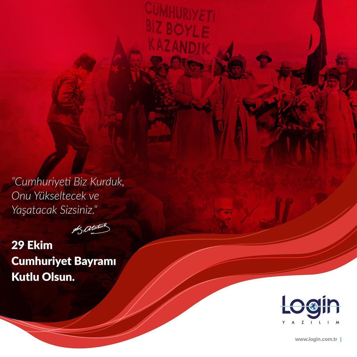 Cumhuriyetimizin 100. Yılı Kutlu Olsun 🇹🇷 #cumhuriyet100yaşında #loginyazılım