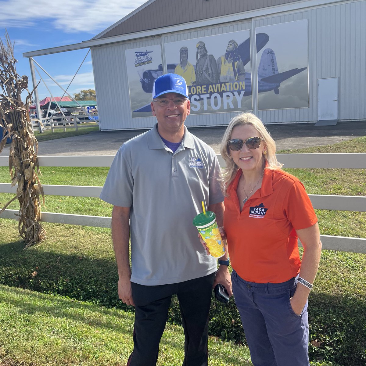 TaraDurantVA's tweet photo. Fun afternoon with @leepetersforva at Shannon Airport for their annual Harvest Festival Fly-In! 🌾✈️🎃 https://t.co/7U1IWOhcVm