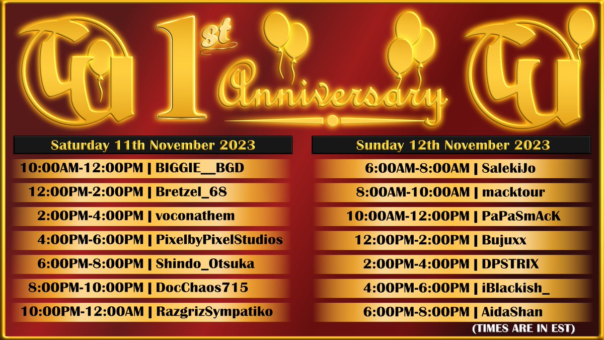 Tilters Unite (@tiltersunite) on Twitter photo IT'S COMING! Our 1st Anniversary/Birthday Bash!
<a href="/Biggie_BGD/">BIGGIE__BGD</a> <a href="/bretzel_68/">Le nom ne peut pas être vide</a> <a href="/Voconathem/">Voconathem</a> <a href="/PixelbyPixelStu/">Pixel by Pixel Studios</a> <a href="/shindo_otsuka/">Shindo_Otsuka</a> <a href="/DocChaos715/">DocChaos</a> <a href="/RazgrizTypeZERO/">RazgrizSympatiko</a> <a href="/SalekiJo/">SalekiJo</a> <a href="/macktour23/">Macktour</a> <a href="/PaPa_SmacK/">PaPaSmack</a> <a href="/ThaBujuxx/">Bujuxx</a> <a href="/DPSTRIX/">DPSTRIX</a> <a href="/iBlackish_/">iB_</a> @Aida_Shan
<a href="/MarblesOnStream/">Marbles on Stream</a> #MarblesonStream #TiltersUnite #TU IT'S COMING! Our 1st Anniversary/Birthday Bash!
<a href="/Biggie_BGD/">BIGGIE__BGD</a> <a href="/bretzel_68/">Le nom ne peut pas être vide</a> <a href="/Voconathem/">Voconathem</a> <a href="/PixelbyPixelStu/">Pixel by Pixel Studios</a> <a href="/shindo_otsuka/">Shindo_Otsuka</a> <a href="/DocChaos715/">DocChaos</a> <a href="/RazgrizTypeZERO/">RazgrizSympatiko</a> <a href="/SalekiJo/">SalekiJo</a> <a href="/macktour23/">Macktour</a> <a href="/PaPa_SmacK/">PaPaSmack</a> <a href="/ThaBujuxx/">Bujuxx</a> <a href="/DPSTRIX/">DPSTRIX</a> <a href="/iBlackish_/">iB_</a> @Aida_Shan
<a href="/MarblesOnStream/">Marbles on Stream</a> #MarblesonStream #TiltersUnite #TU