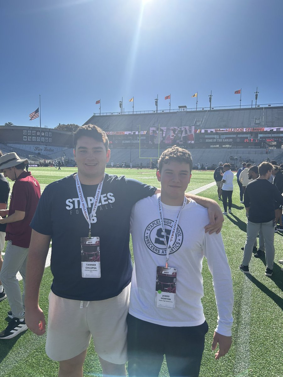 Tanner Chlupsa (@chlupsatanner) on Twitter photo Thank you <a href="/BCFootball/">Boston College Football</a> for inviting me to their game against UConn. I had a great time. <a href="/SpencerD_BCFB/">Spencer Dickow</a> @CoachJeffHafley <a href="/Coach_Applebaum/">Matt Applebaum</a> <a href="/StaplesFootbal1/">Staples Football</a> <a href="/CoachBehrends/">Adam Behrends</a> <a href="/JamesHortonLS/">James Horton</a> Thank you <a href="/BCFootball/">Boston College Football</a> for inviting me to their game against UConn. I had a great time. <a href="/SpencerD_BCFB/">Spencer Dickow</a> @CoachJeffHafley <a href="/Coach_Applebaum/">Matt Applebaum</a> <a href="/StaplesFootbal1/">Staples Football</a> <a href="/CoachBehrends/">Adam Behrends</a> <a href="/JamesHortonLS/">James Horton</a>