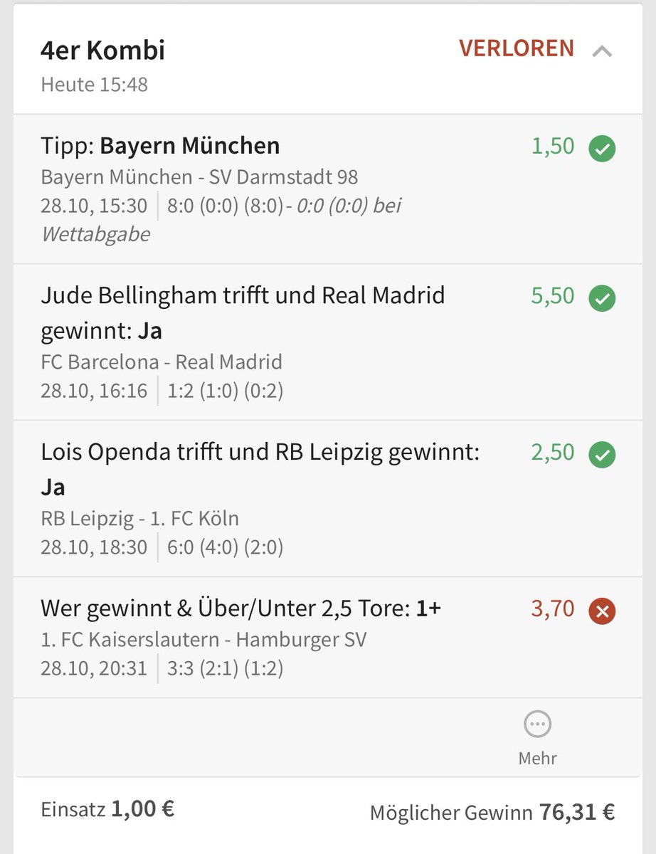 Dieser Verein meint es in letzter Zeit gar nicht gut mit mir…