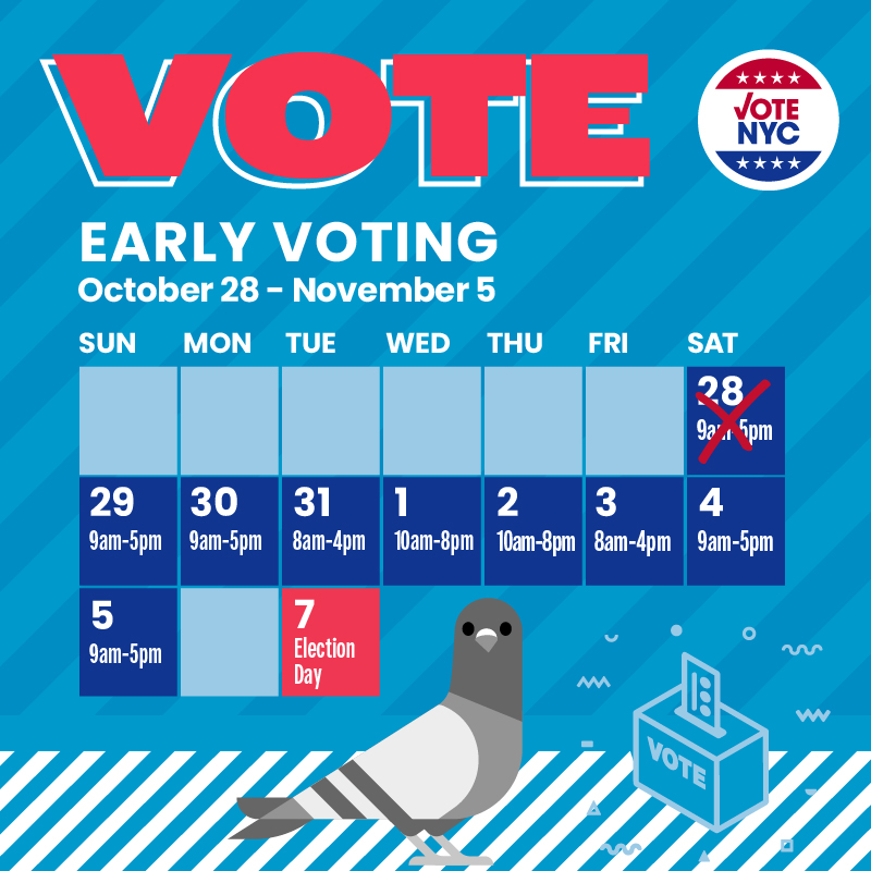 NYC Board of Elections (@BOENYC) on Twitter photo 2023-10-29 11:00:01