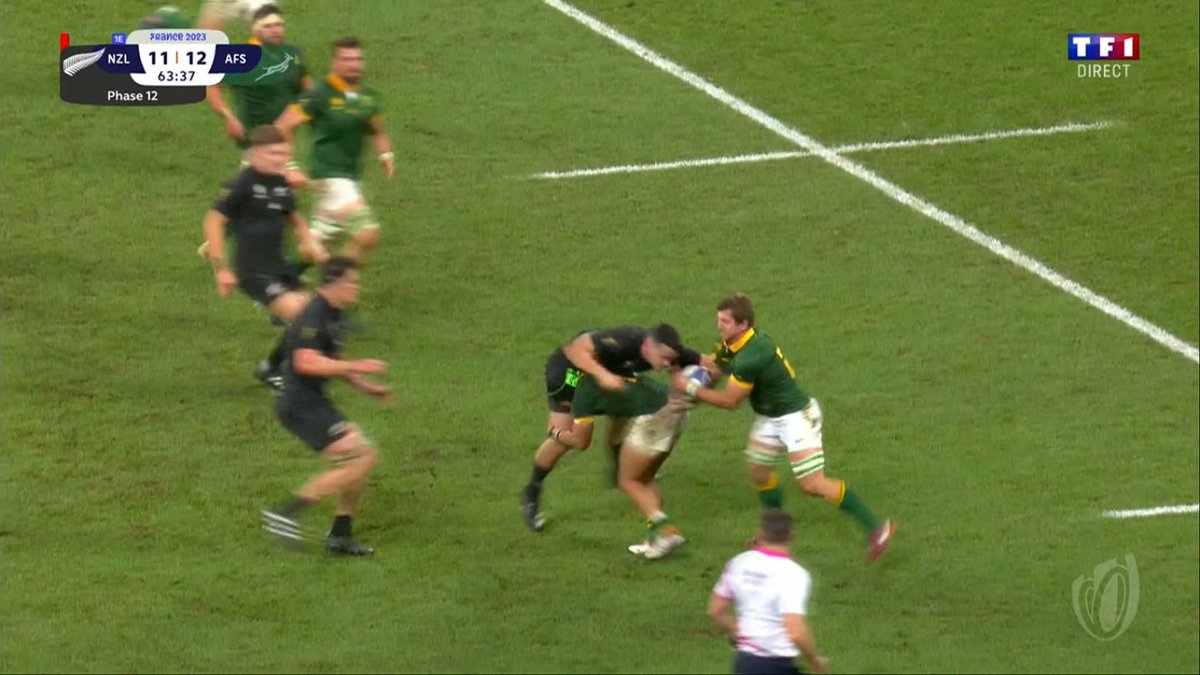 Kolbe turning Jordan into a helicopter propeller was not on my bingo card

#NZLvRSA #RWCFinal