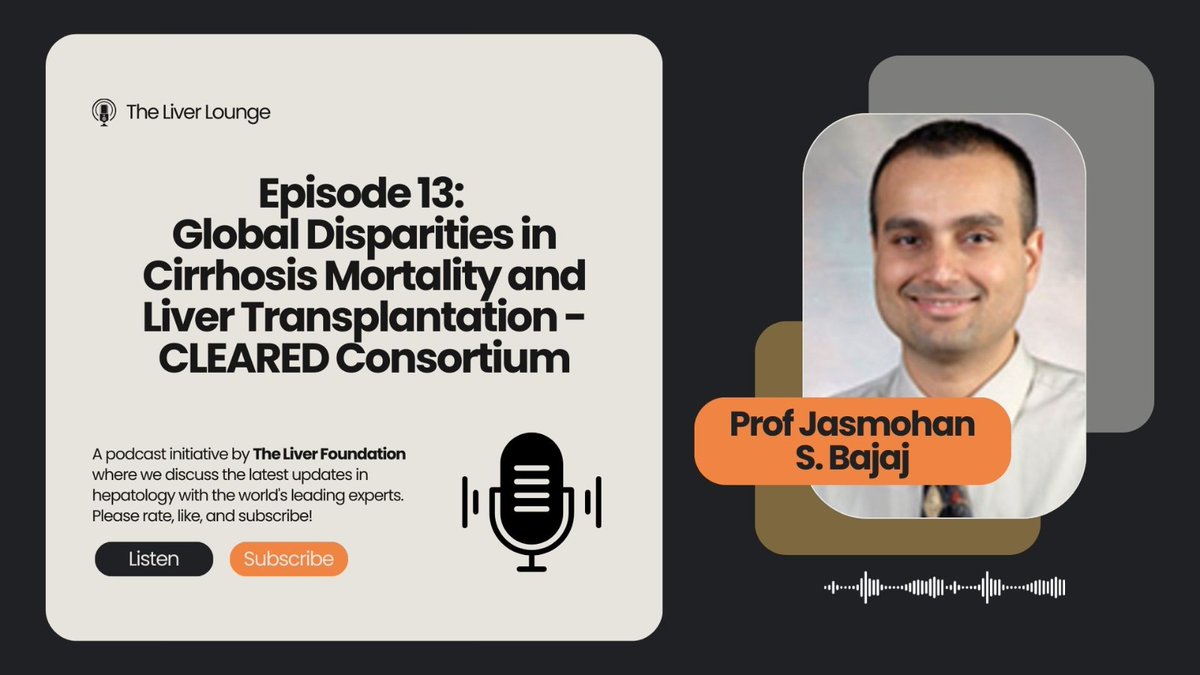 Cheng Han Ng (@chenghanng) on Twitter photo #LiverTwitter #GITwitter🔥Extremely excited to share our latest guest <a href="/JasmohanBajaj/">Jasmohan Bajaj</a> where we interview him regarding the recently published CLEARED Consortium study in <a href="/LancetGastroHep/">The Lancet Gastroenterology & Hepatology</a>! Listen today for free <a href="/TheLiverFound/">The Liver Foundation</a>!
🎧theliverfoundation.podbean.com 🎧spotify.link/aYuCWjOvHDb #LiverTwitter #GITwitter🔥Extremely excited to share our latest guest <a href="/JasmohanBajaj/">Jasmohan Bajaj</a> where we interview him regarding the recently published CLEARED Consortium study in <a href="/LancetGastroHep/">The Lancet Gastroenterology & Hepatology</a>! Listen today for free <a href="/TheLiverFound/">The Liver Foundation</a>!
🎧theliverfoundation.podbean.com 🎧spotify.link/aYuCWjOvHDb