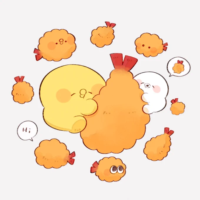 えびふら～い  #きみピヨ