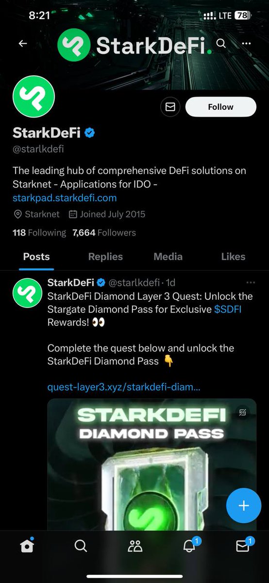 StarkDefi's tweet photo. Please be aware of fake accounts. 

We are not currently running any campaigns/rewards. 

  ⚠️ Do not give these people access to your funds

For our communities safety, we would like to ask you to report this account/RT this post so we can get it taken down ASAP.

Thank you https://t.co/bItlW6yntr