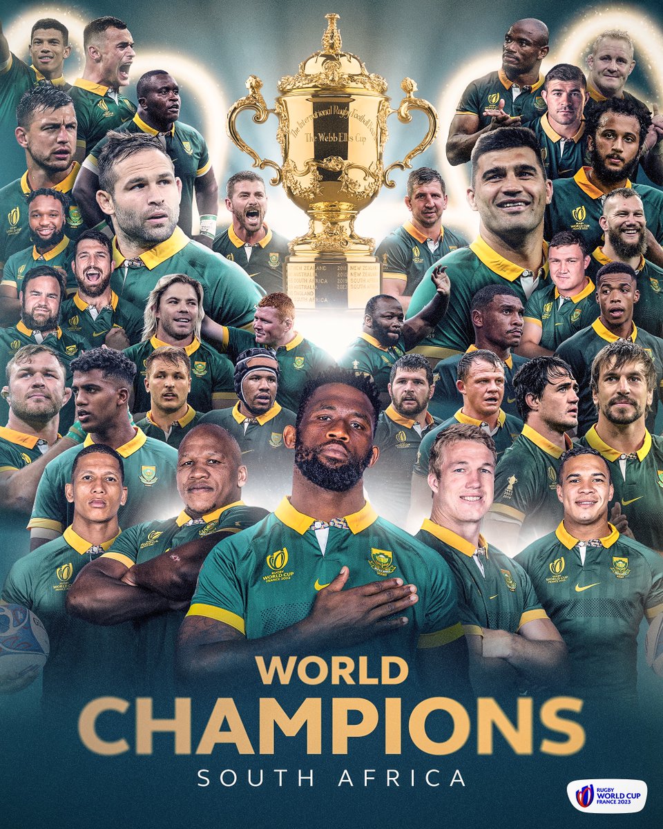 KINGS OF RUGBY 🇿🇦 #RWC2023 | #RWCFinal