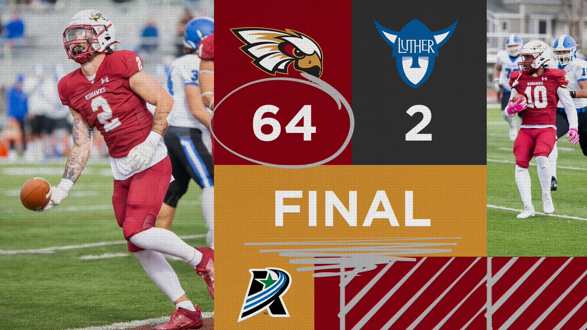 CoeAthletics's tweet image. 𝘼 𝙃𝙄𝙎𝙏𝙊𝙍𝙄𝘾𝘼𝙇𝙇𝙔 𝘿𝙊𝙈𝙄𝙉𝘼𝙉𝙏 𝙑𝙄𝘾𝙏𝙊𝙍𝙔.

@KohawksFootball holds Luther to just 21 offensive yards, the lowest total allowed in school history! 

#KohawkNation