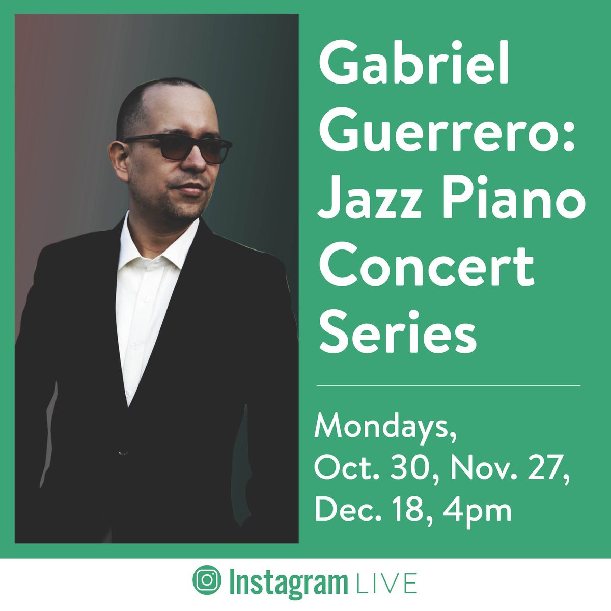 🎹🎶 Join us on Monday, October 30 at 4PM for a performance on our Instagram page by jazz pianist <a href="/gguerreromusic/">Gabriel Guerrero</a>! instagram.com/qplnyc 🎶🎹