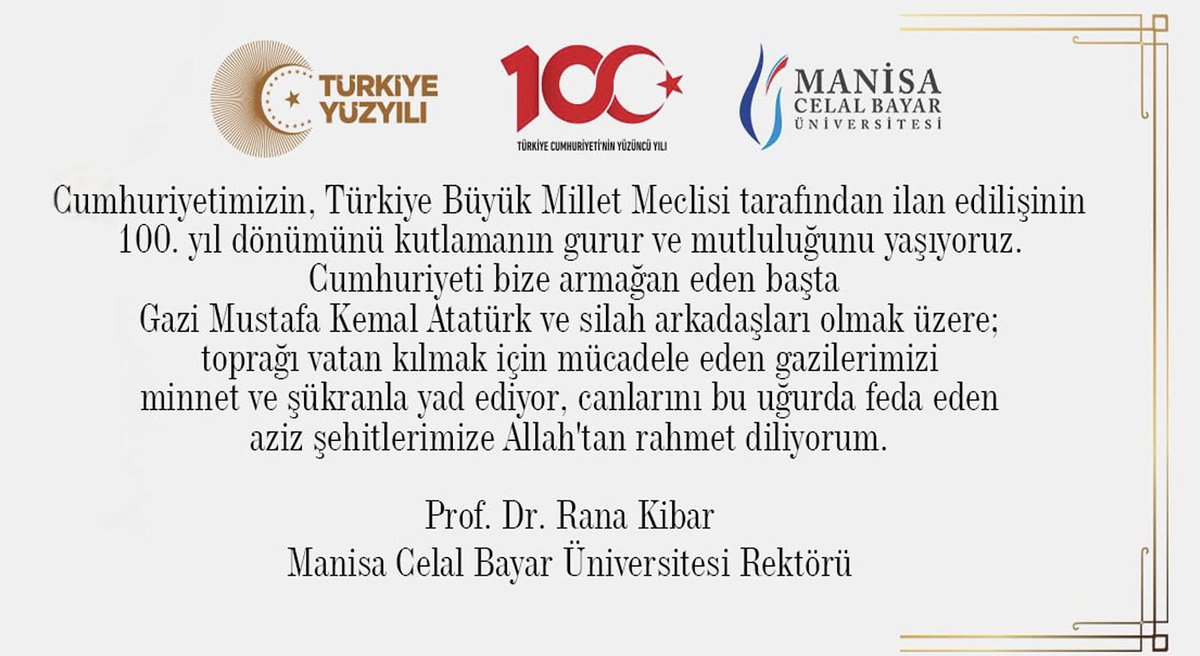 Cumhuriyetimizin yüzüncü yılı kutlu olsun🇹🇷Nice yüzyıllara