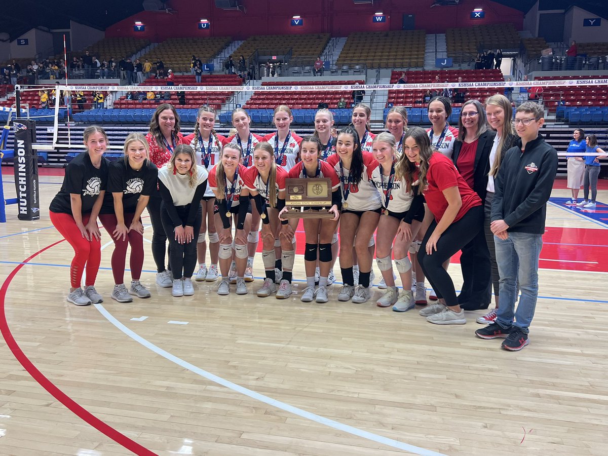 MHSBullpups's tweet photo. We are so proud of our Lady Bullpups who represented McPherson beautifully on the court at the 4A State Volleyball competition! Bullpups placed as Runner Up State Champion! Ladies, be proud of your phenomenal season!!! ๐คฉ
#usd418 #bullpupnation https://t.co/uKBgYNDWXX