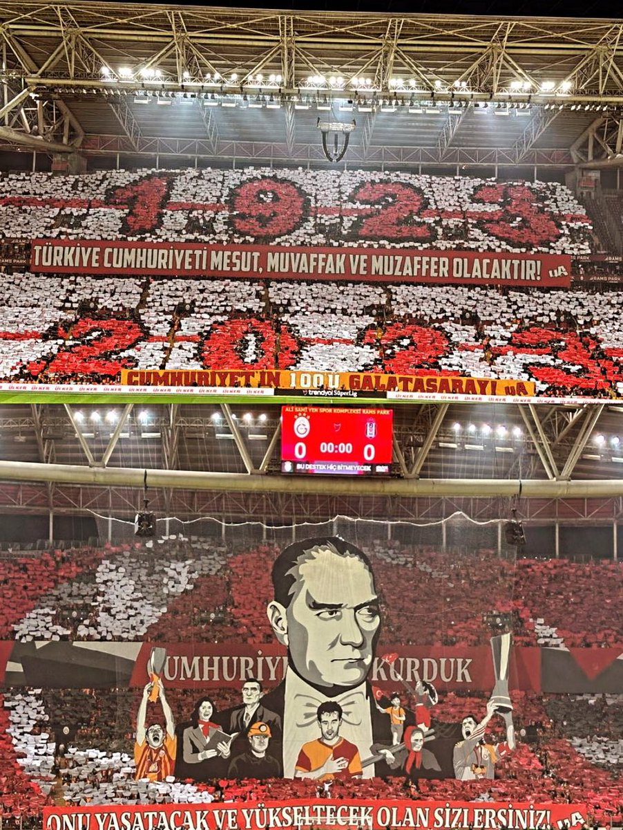 Cumhuriyetimizin 100. yılı kutlu olsun.

Türkiye Cumhuriyeti ilelebet payidar kalacaktır. 🇹🇷