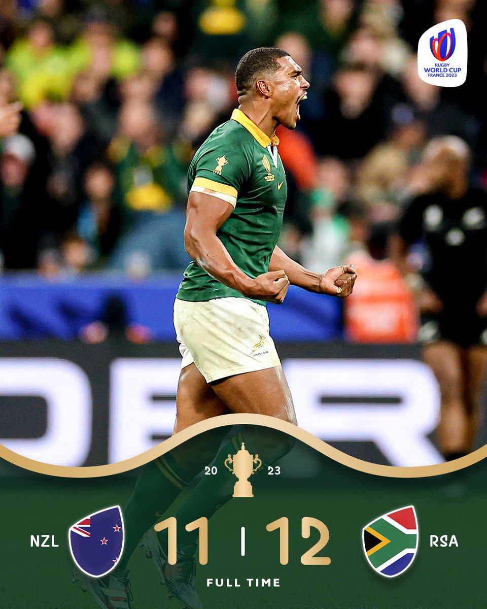 South Africa are Rugby World Cup champions! #RWC2023 | #RWCFinal